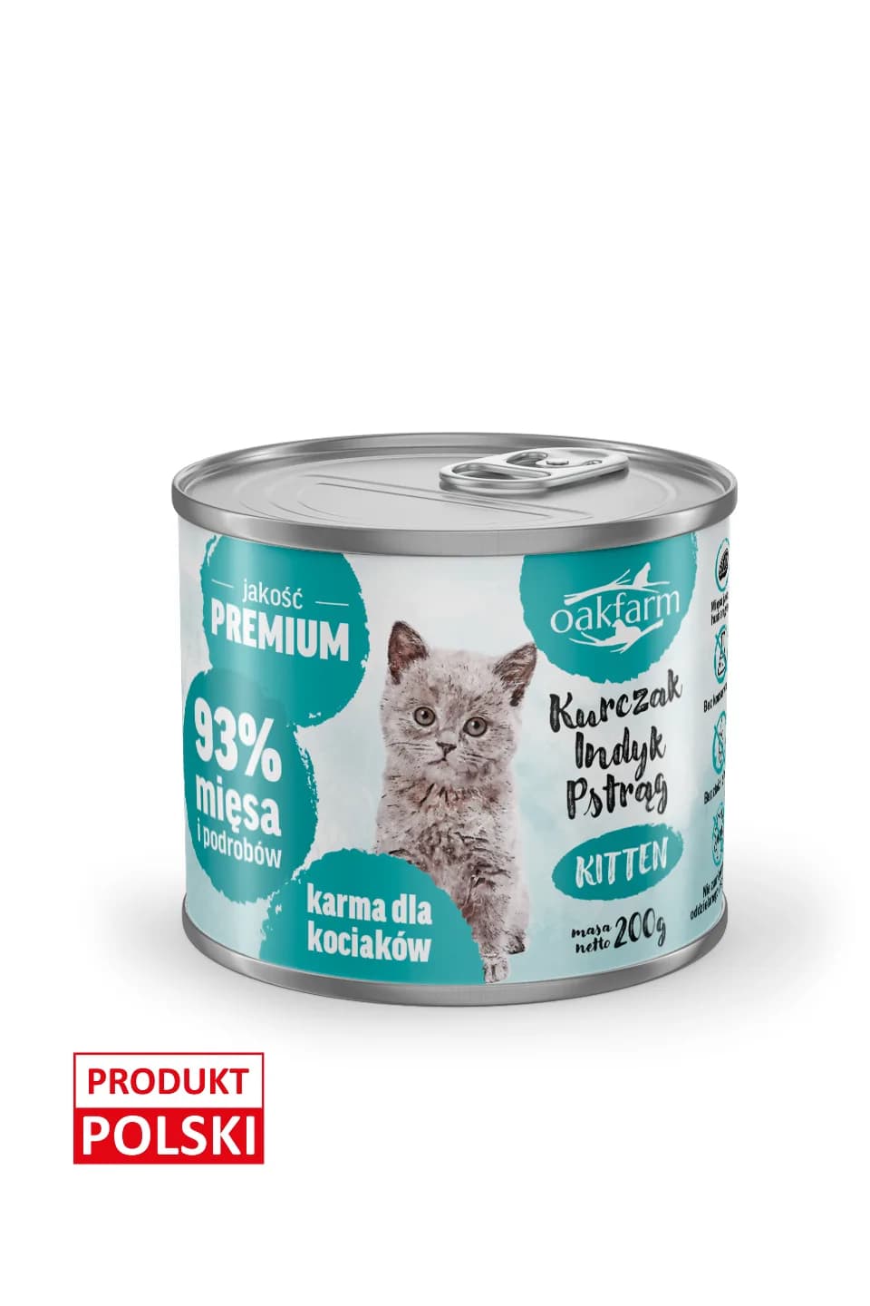 ZESTAWY - Kurczak, Indyk, Pstrąg 12 x 200g - KITTEN - zdjęcie 2