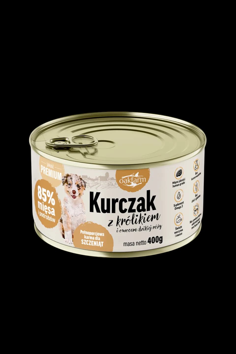 Kurczak z królikiem i owocem dzikiej róży