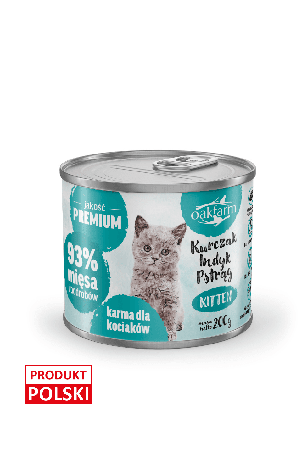 ZESTAWY - Kurczak, Indyk, Pstrąg 12 x 200g - KITTEN - zdjęcie 2